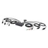 StarTech.com 2-Port Dual-Monitor DisplayPort Cable KVM Switch, 4K 60Hz, Compact KVM with 5ft/1.5m USB-A/DisplayPort/Audio Integrated Cables, Bus Powered, Remote/Hotkey Switching (C2-DD46-UA2-CBL-KVM) view 1