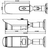 Hanwha QNO-7082R 4MP IR WDR ICR Outdoor Network H.265 PoE Bullet Camera with 3.2mm-10mm (3.1x) Motorized Varifocal Lens, Dark Grey/Aluminum view 4
