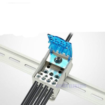 400A Din Rail 1 in Many Output Terminal Block for Distribution Box Universal Power Junction Box Electric Wire Connector UKK400A