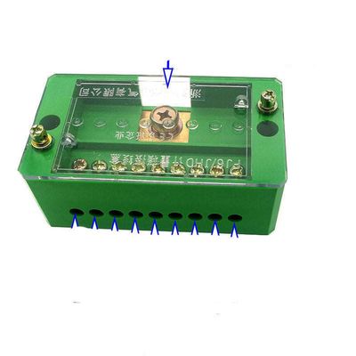 1-in-9-out Distribution Junction Box Branch Terminal Block Connector Unipolar Splitter Junction Box Retardant Metering Cabinet
