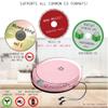 Deluxe Products CD Player Portable with 60 Second Anti Skip, Stereo Earbuds, Includes Aux in Cable and AC USB Power Cable for use at Home or in Car. Pink view 2