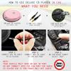 Deluxe Products CD Player Portable with 60 Second Anti Skip, Stereo Earbuds, Includes Aux in Cable and AC USB Power Cable for use at Home or in Car. Pink view 3