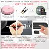 Deluxe Products CD Player Portable with 60 Second Anti Skip, Stereo Earbuds, Includes Aux in Cable and AC USB Power Cable for use at Home or in Car. Pink view 4