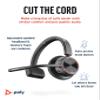 Poly Voyager 4310 UC Wireless Headset (Plantronics) - Single-Ear Bluetooth Headset w/Noise-Canceling Mic - Connect PC/Mac/Mobile via Bluetooth - Works w/Teams, Zoom, & More - Amazon Exclusive view 2