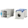 250A Din Rail 1 in Many Output Terminal Block for Distribution Box Universal Power Junction Box Electric Wire Connector UKK250A view 2