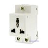 EU US Din Rail Modular Socket for Switchgear 3 Pins Extention Distribution Box Power Socket 10-16A 250V view 1