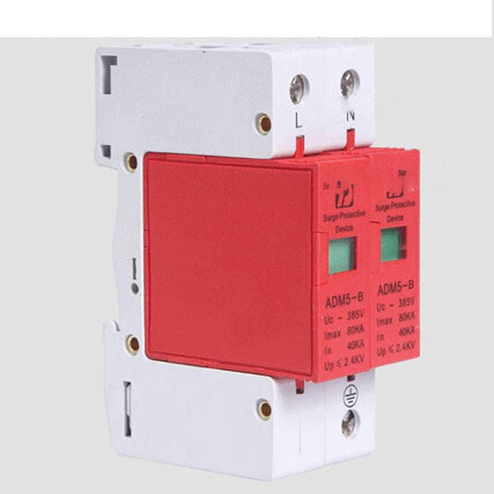 SPD 40-80KA 1P+N Surge Arrester Protection Device Electric House Surge Protector B ~385V AC