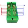 2 in 12 Out of The Home with 220V Power Distribution Box Distribution Box Wiring Terminal Board Wiring Device view 3