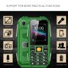 2G Unlocked Rugged Big Phone, Factory Unlocked Phone Seniors Cell Phone with 1.8in Screen BT Connection FM Radio 9 Family Number Large Speaker 5800mAh Batery for Seniors Kids (OD view 2