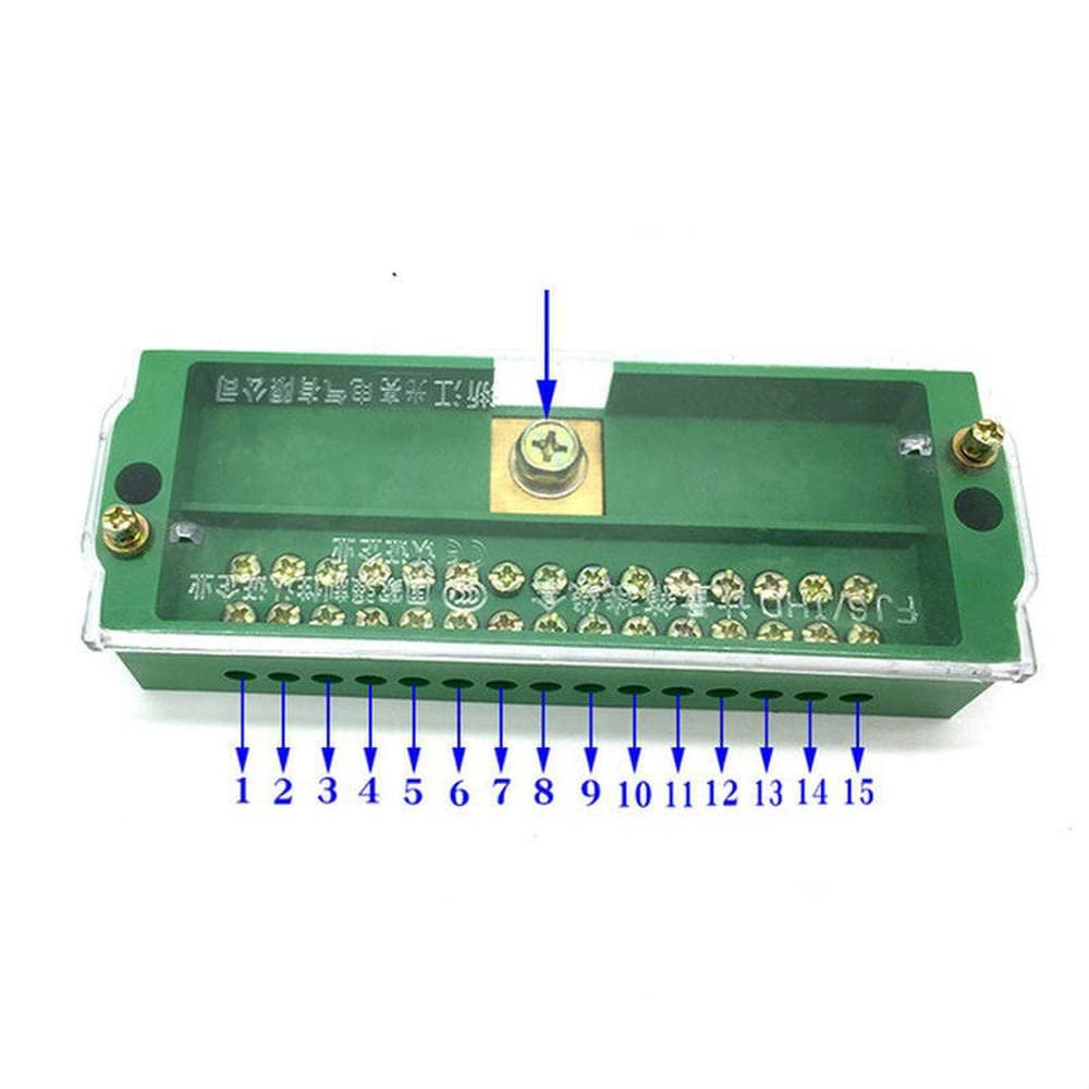 1 in 15 Out Junction Box Distribution Power Supply Branch Separated Unipolar Splitter Terminal Block Retardant Metering Cabinet