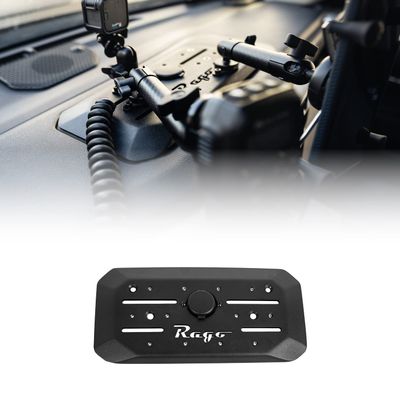 Rago Fabrication Digital Device Dash Mount for The 2022-2024 Toyota Tundra 3rd Gen | Included Dual USB Port | Phone, Tablet, GPS, & CB Radio Mic Mount Ready | Drilling Required | Made in The USA