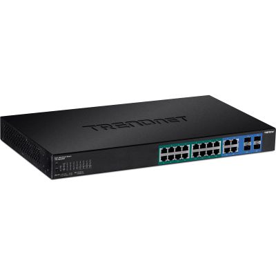 TRENDnet 20-Port Gigabit Web Smart 370W PoE+ Switch, TPE-1620WSF,Version 1(Renewed)