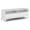 SIMPLIHOME Hunter 60" Wide TV Stand in Oak Veneer view 1
