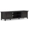 SIMPLIHOME Amherst TV Stand - 72 inch Wide Solid Wood Low Media Console in Hickory Brown, Transitional Entertainment Center for Living Room for TVs up to 80 Inches with Cabinets and Cable Management view 1