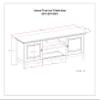 SIMPLIHOME Amherst TV Stand - 72 inch Wide Solid Wood Low Media Console in Hickory Brown, Transitional Entertainment Center for Living Room for TVs up to 80 Inches with Cabinets and Cable Management view 3