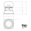 TIC B03-8" Premium Outdoor In-Ground Omnidirectional Speaker(Single/Black) view 3