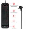 10FT Power Strip with USB Ports Extension Cord, 12 Outlets and 2 USB & 2 USB-C Port(5V 3.1A),Bold Extension Cord with Fuse Surge Protected Flat Plug Power Strip for Home Office (Black) view 4