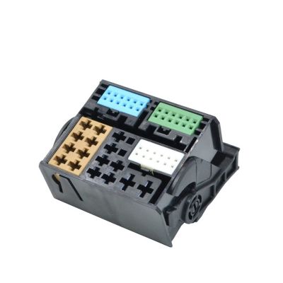 Yige Store 1/5/10/20 Sets 52 Pin Car Power Quad Lock Connector with 8x0 035 444 /3B7 035 447 Full Line CD Player Audio Tail FM Antenna (Color : 52p Female, Size : 1 Set)