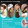Hesond Pillow Speaker Light and Thin Bone Conduction Stereo Bluetooth Wireless Music Sleep Headphones Portable White Noise Machine for Side Sleepers Compatible with iOS/Android/Windows (Blue) view 3