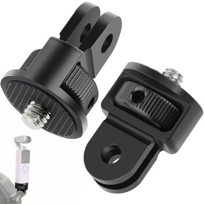 Aluminum Alloy Tripod Adapter,2pcs -20 Conversion for Tripod Mount Adapter,Compatible with GoPro Action Camera / Insta360 / DJI OSMO/Series Action Camera and Other Standard 1/4 inch Accessories