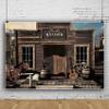 10x6.5ft Large West Saloon Backdrop - Wooden House Barn Door Photography Background for Western Themed Decoration, Photo Booth, and Cowboy Scene Setters view 3