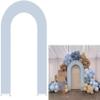 Iydamc Light Blue Open Arch Backdrop Cover for Birthday Partied Baby Shower Wedding Decor Double-Sided Stretchy U-Shaped Arched Wall Stands Covers Display Props view 1