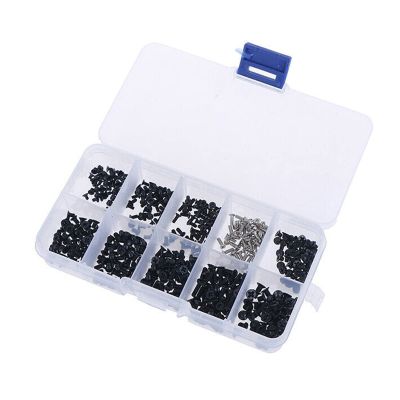 MOUDOAUER 500Pcs M2 M2.5 M3 10 Sizes Laptop Computer Notebook Repair Steel Screws Kit Part Accessories
