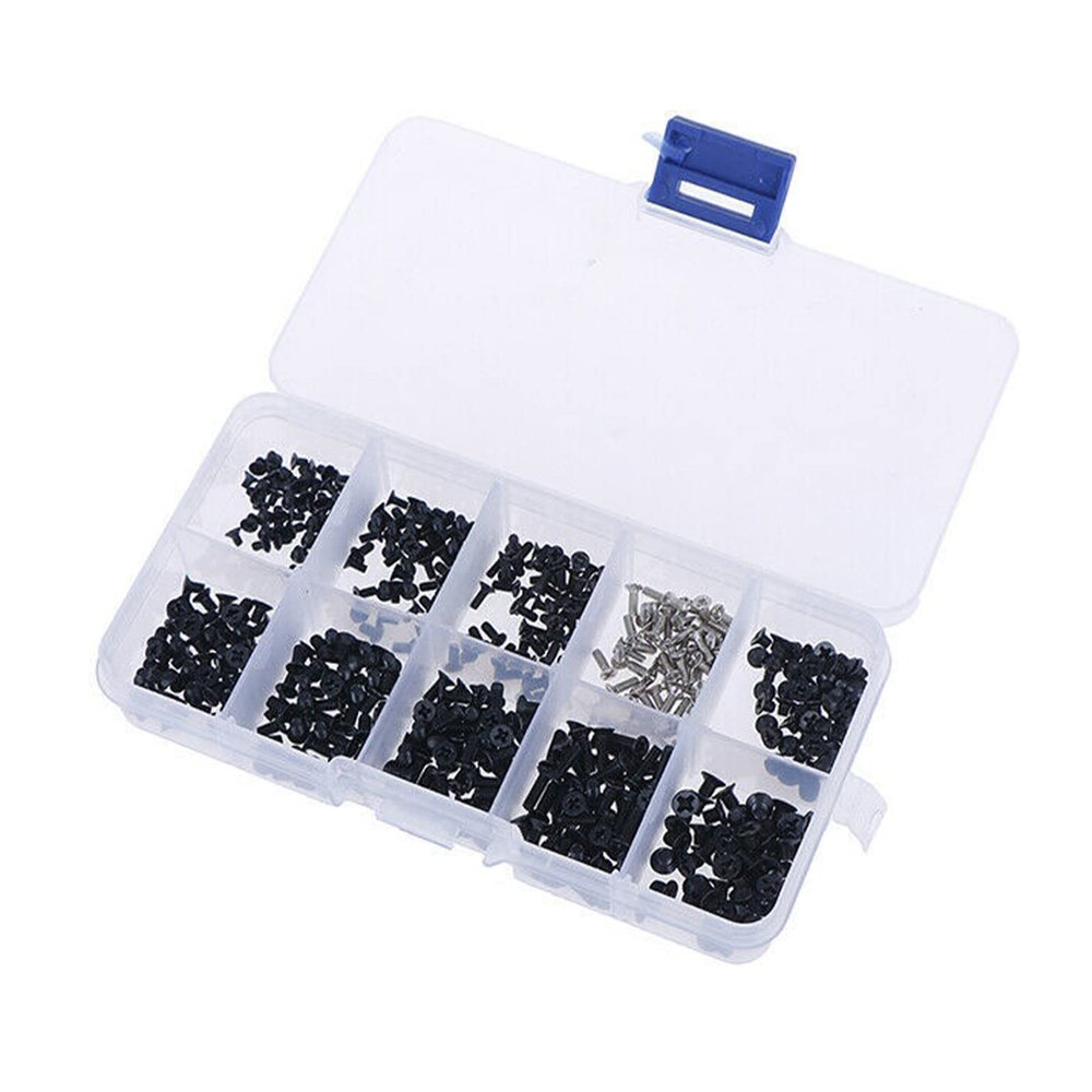 MOUDOAUER 500Pcs M2 M2.5 M3 10 Sizes Laptop Computer Notebook Repair Steel Screws Kit Part Accessories