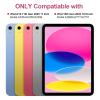 AHYWTAN for iPad 11/10th Generation Case with Keyboard,Detachable Bluetooth Keyboard case for iPad A16 2025 11 inch/10th Gen 2022 10.9 with Pencil Holder, Square Keycaps,Pink view 2