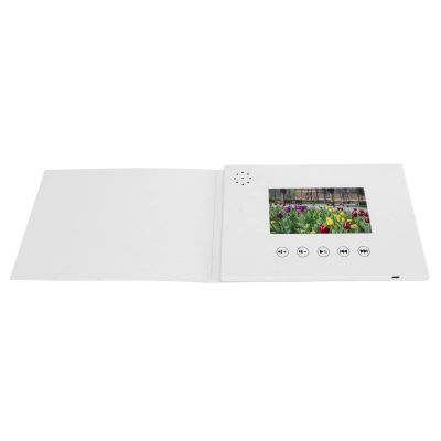 Video Greeting Cards Fashionable HD Video Playback Video Greeting Cards Video Brochure Exquisite for Wedding Decorations (4.3inch)