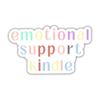 314PI Emotional Support Kindle Sticker, Bookish Water Assistant Die Cut Sticker for Laptop Phone Water Bottle Skateboard, Book Stickers Gifts for Boy Adult Girl, Reading Stickers, Kindle Stickers, Mental Health Awareness, Reading Gift, Support Sticke view 1