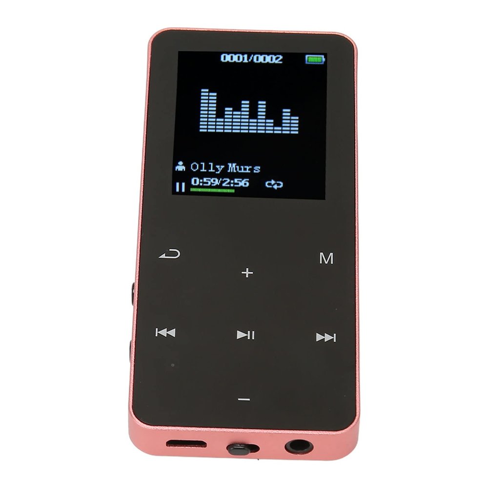 8G MP3 Player with Bluetooth,1.8 Inch Screen Ultra Slim Music Player with Video Play,Noise Reduction Lossless Portable MP4 Player with Translation Dictionary ()