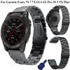 BEFIA Smart Watch Metal Band For Garmin Fenix 6X 6 Pro 7 7X 5X 5 Bracelet 20 22 26mm Wristbands Straps Stainless Steel Fenix 7S 6S 5S (Color : Rose gold, Size : 22mm Fenix 7-Epix) view 2