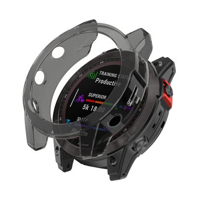 CYSUE Soft TPU Case for Garmin Fenix 7X 7S 7 5S 5 5X Plus 6S 6 6X Pro Smartwatch Silicone Bumper Frame Shell Cover for Garmin Fenix7 (Color : C, Size : for Fenix 7X)