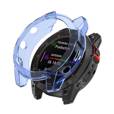 CYSUE Soft TPU Case For Garmin Fenix 7X 7S 7 5S 5 5X Plus 6S 6 6X Pro Smartwatch Silicone Bumper Frame Shell Cover For Garmin Fenix7 (Color : D, Size : For Fenix 5 5Plus)