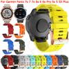 EZZON QuickFit Wristbands Strap For Garmin Fenix 7x 7 6x 6 5x 5 20 Smart Watch 22 26mm Silicone Bands Fenix 7s 6s Pro 5s Plus Bracelet (Color : E, Size : 20mm Width) view 2