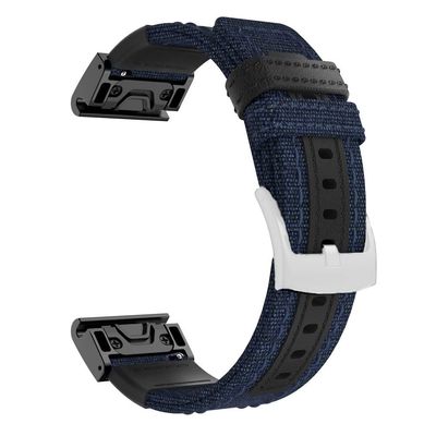 RAYESS Canvas Strap For Garmin Fenix 5 5X Plus/6 6X Pro/Forerunner 935/945/MK1 Quick Release Watch Band For COROS VERTIX 2 Accessories (Color : F, Size : For Vertix)