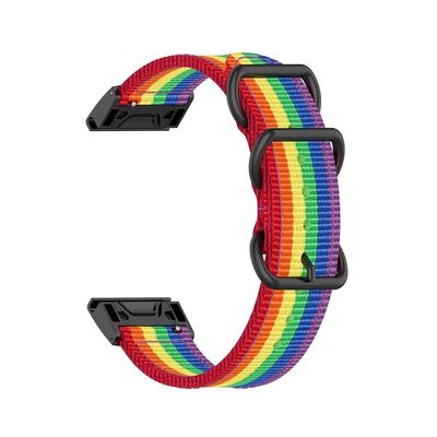 TPUOTI 22 26mm Ultralight Nylon Replacement Strap Bracelet for Garmin Fenix 5/6/7X/5XPlus/6X/Tactix 7Pro/Epix Gen 2/COROS VERTIX 2 band (Color : J, Size : For Epix Gen 2-Instinct2)