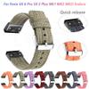 QPDRNC 26 22mm Watchband For Garmin Fenix 7 7X 6 6X 6S Pro 5 5X Plus 3 HR 935 Nylon Quick Release Smart Watch Easyfit Wrist Band Straps (Color : Purple, Size : Other 22mm Straps) view 2