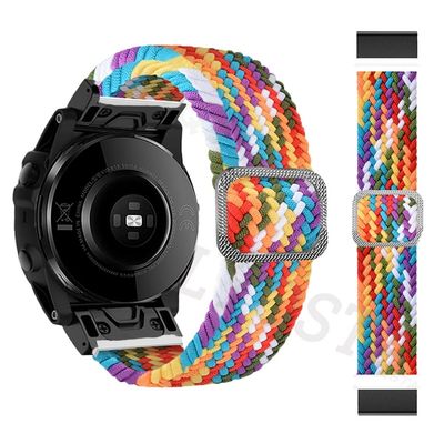 BCMCBV 22MM Nylon Strap For Garmin Fenix 6 6Pro 5 5Plus 7 Forerunner 935 945 Approach S60 S62 Bracelet Belt Watchband For Garmin Epix (Color : F, Size : For Forerunner 935 945)