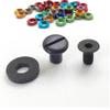 Colorful Chicago Screws Stainless Steel 304 Holster Fastener for Leather/Kydex Holsters/Clips and Knife Sheaths (Titanium Color, 12 Pack) view 2
