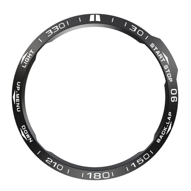 HKIDKK For Garmin Fenix 5 6X/6X Pro/6X Sapphire Watch Bezel Ring Stainless Steel Sculptured Adhesive Anti-scratch Fashion Cover Rings (Color : A, Size : XXX-Large)