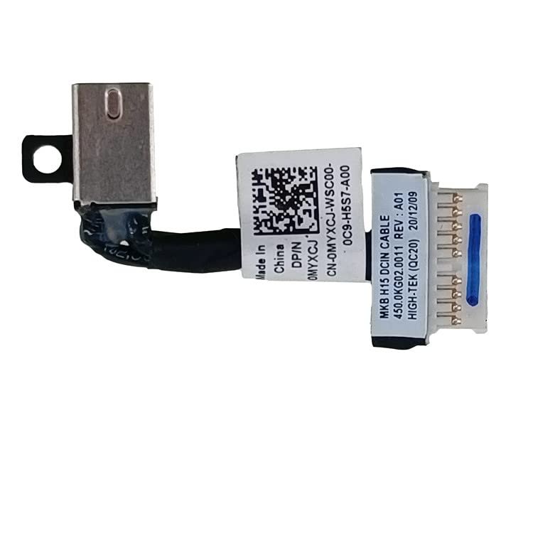 Fleshy Leaf DC Power Jack Harness Cable Replacement for Dell Inspiron 7501 7500 Vostro 7500 7501 0MYXCJ MYXCJ 450.0KG02.0021 450.0KG02.0011 450.0KG02.0021