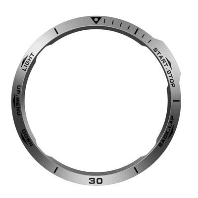HKIDKK For Garmin Fenix 5 6X/6X Pro/6X Sapphire Watch Bezel Ring Stainless Steel Sculptured Adhesive Anti-scratch Fashion Cover Rings (Color : D, Size : For Fenix 6X Pro)