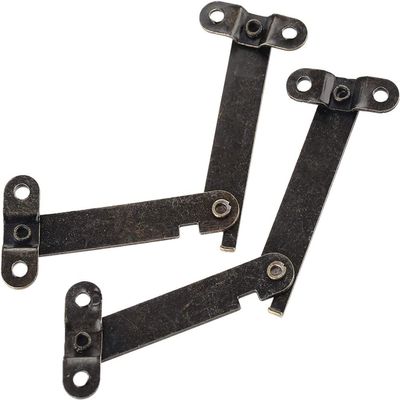 Antique Latch Hasp,Retro Bronze Iron Hinges,Butt Hinges Connectors 2Pcs 61 * 11mm Antique Bronze Furniture Hinges Jewelry Box Cabinet Drawer Door Lid Support Decorative Hinges