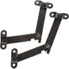 Antique Latch Hasp,Retro Bronze Iron Hinges,Butt Hinges Connectors 2Pcs 61 * 11mm Antique Bronze Furniture Hinges Jewelry Box Cabinet Drawer Door Lid Support Decorative Hinges view 1
