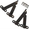Antique Latch Hasp,Retro Bronze Iron Hinges,Butt Hinges Connectors 2Pcs 61 * 11mm Antique Bronze Furniture Hinges Jewelry Box Cabinet Drawer Door Lid Support Decorative Hinges view 2