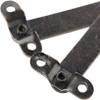 Antique Latch Hasp,Retro Bronze Iron Hinges,Butt Hinges Connectors 2Pcs 61 * 11mm Antique Bronze Furniture Hinges Jewelry Box Cabinet Drawer Door Lid Support Decorative Hinges view 4