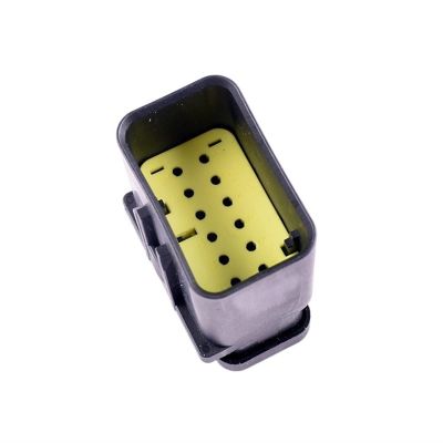 XMGKMN 1PC 776438-3(776539-3) 12-Hole Yellow Locking tab car Wiring Harness Connector Male