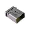 XMGKMN 1PC 776438-3(776539-3) 12-Hole Yellow Locking tab car Wiring Harness Connector Male view 3